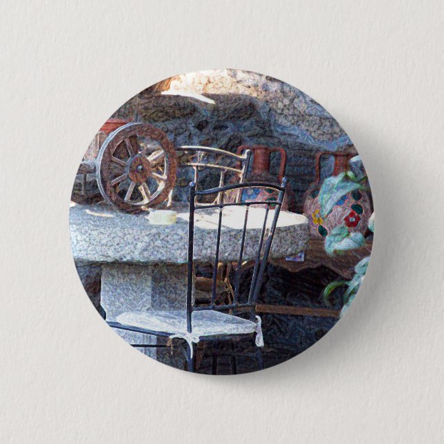 Bóton Redondo 5.08cm Cactus Espanhol Ainda Vida (Frente)