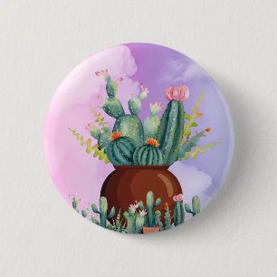 Bóton Redondo 5.08cm Cactus Sunrise Button