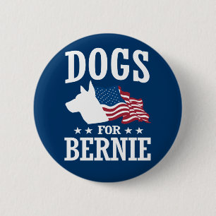 BÓTON REDONDO 5.08CM CÃES PARA BERNIE SANDERS