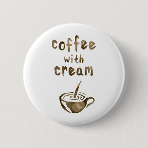 Bóton Redondo 5.08cm café com creme