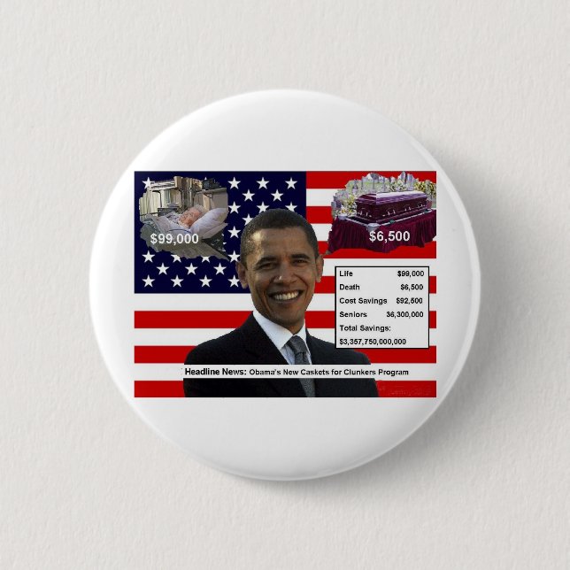 Bóton Redondo 5.08cm CAIXÕES para CLUNKERS (Frente)