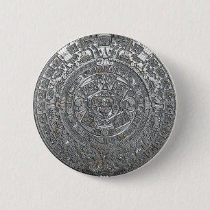 Bóton Redondo 5.08cm Calendário do Silver Aztec