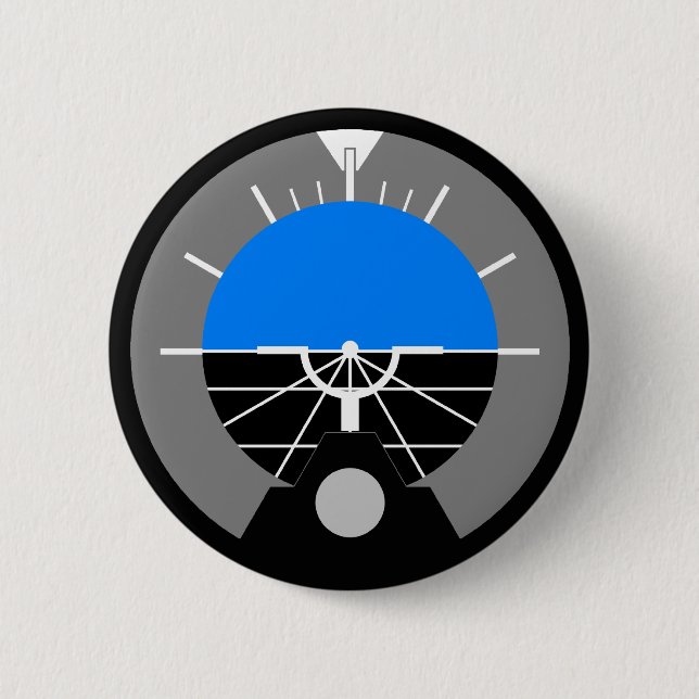 Bóton Redondo 5.08cm Calibre de indicador da atitude (Frente)