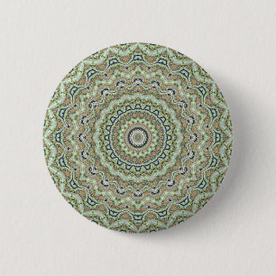 Bóton Redondo 5.08cm Calidoscópio Verde