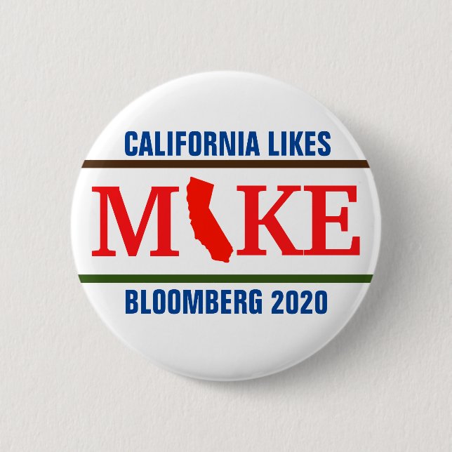 Bóton Redondo 5.08cm Califórnia como Mike (Frente)