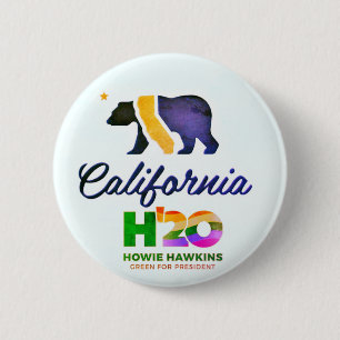 Bóton Redondo 5.08cm Califórnia para Howie Hawkins 2020