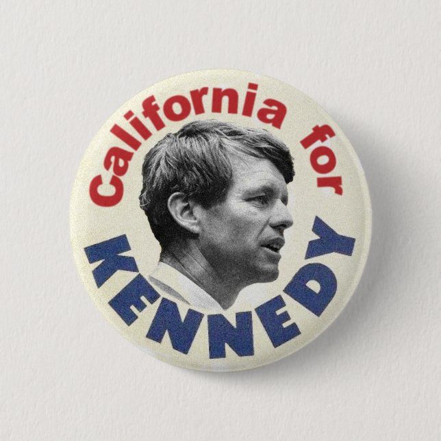Bóton Redondo 5.08cm Califórnia para o botão de Kennedy (Frente)