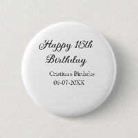 caligrafia simples e feliz aniversário de 15