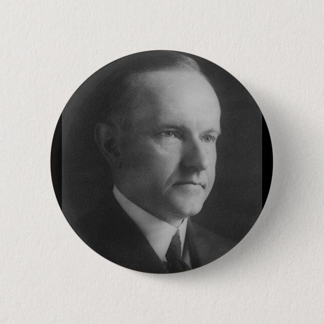 Bóton Redondo 5.08cm Calvin Coolidge 30 (Frente)