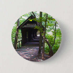 Bóton Redondo 5.08cm Cambron Covered Bridge, Madison County, Alabama