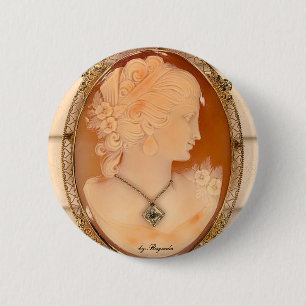 Bóton Redondo 5.08cm cameo, por Rugiada