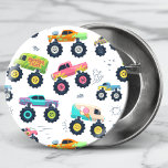Bóton Redondo 5.08cm Caminhões De Automóveis Monstrados De Colorida Mod<br><div class="desc">Este design moderno apresenta um padrão aquarela de caminhões coloridos de monstros #aniversário #festa #partysupply #anidayparty #colorido #padrão personalizado #masculino #crianças #trendy #legal #design #aquarela #carros #caminhões #veículo #diversão</div>