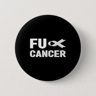 Bóton Redondo 5.08cm Camisa Cancer Fu T - Fita Branca, Cancer Pulmonar