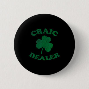 Bóton Redondo 5.08cm Camisa Craic Er Engraçado Dia de São Patrício Trev