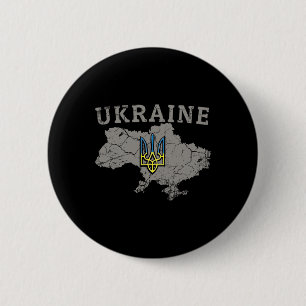 Bóton Redondo 5.08cm Camisa da Ucrânia Zelensky Bandeira Ucraniana Trid