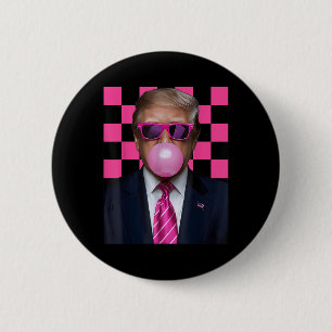 Bóton Redondo 5.08cm Camisa De Goma-Bola-De-Voto 2024 Pres
