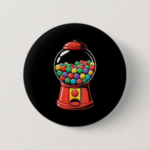 Bóton Redondo 5.08cm Camisa de Máquina de Gumball Adulto Homens Mulhere