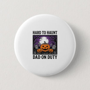Bóton Redondo 5.08cm Camisa de Pai de Halloween Difícil de Assombrar Pa