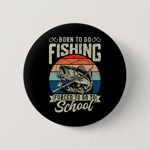 Bóton Redondo 5.08cm Camisa de pesca para meninos adolescentes forçados