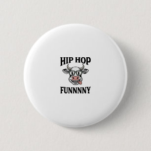 Bóton Redondo 5.08cm Camisa engraçada de hip hop cow vintage engraving 