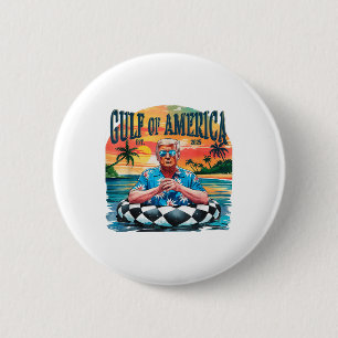 Bóton Redondo 5.08cm Camisa Engraçada Do Golfo Dos Eua América No Leste