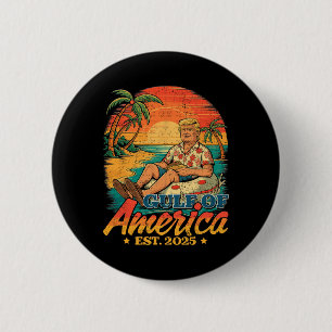 Bóton Redondo 5.08cm Camisa Engraçada Do Golfo Dos Eua América No Leste