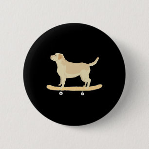 Bóton Redondo 5.08cm Camisa engraçada do Labrador de skate presente