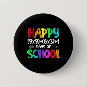 Bóton Redondo 5.08cm Camisa Fórmula Matemática 100 Dias De Escola Profe