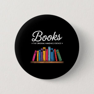 Bóton Redondo 5.08cm Camisa Livros Original Dispositivo Portátil Livro