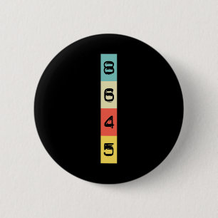 Bóton Redondo 5.08cm Camisa Retro Vintage Impeachment Trump Distressed