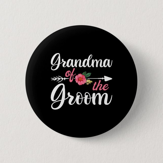 Bóton Redondo 5.08cm Camisas de Avó do Noivo para Senhoras  (Frente)