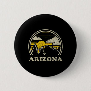 Bóton Redondo 5.08cm Camiseta Arizona Az Vintage Caminhada Montanhas
