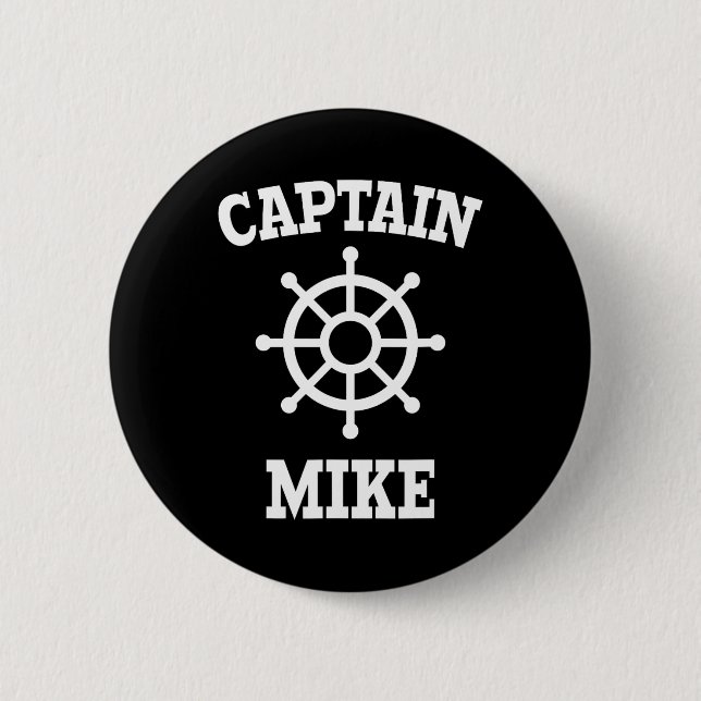 Bóton Redondo 5.08cm Camiseta Capitão Mike  (Frente)