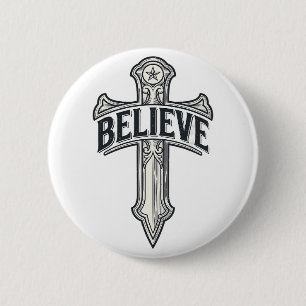Bóton Redondo 5.08cm Camiseta Cristã Âncora da Minha Alma Jesus Cristo