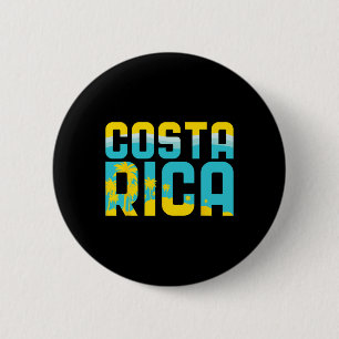 Bóton Redondo 5.08cm Camiseta da Costa Rica Presente de Férias Souvenir