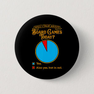 Bóton Redondo 5.08cm Camiseta de Entusiasta de Jogos de Tabuleiro