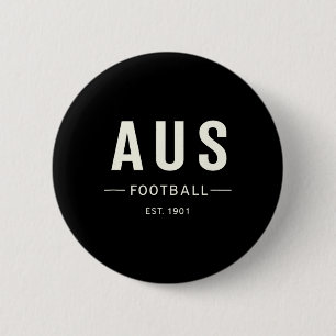 Bóton Redondo 5.08cm Camiseta do Fã de Futebol da Austrália Fundada em