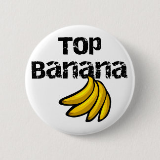 Bóton Redondo 5.08cm Camiseta e presentes da banana superior