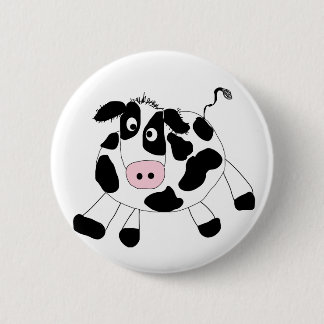 Bóton Redondo 5.08cm Camiseta e presentes da vaca da fazenda