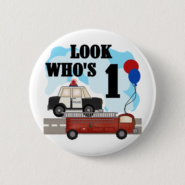 Bóton Redondo 5.08cm Camiseta e presentes do aniversário dos heróis (Frente)