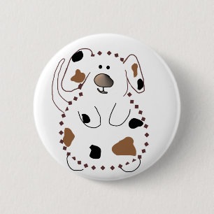 Bóton Redondo 5.08cm Camiseta e presentes do cão dos desenhos animados