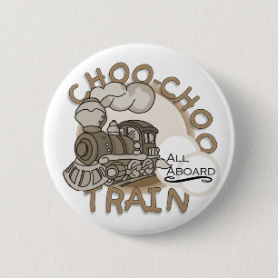 Bóton Redondo 5.08cm Camiseta e presentes do trem de Choo Choo