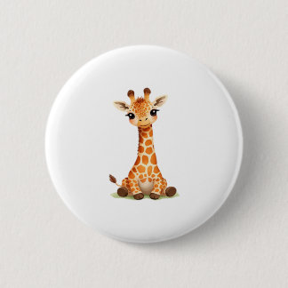 Bóton Redondo 5.08cm Camiseta essencial de giraffa_1
