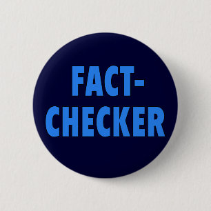 Bóton Redondo 5.08cm Camiseta FACT-CHECKER