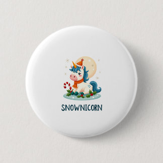 Bóton Redondo 5.08cm Camiseta Feminina Snownicorn Unicórnio Fofo Boneco
