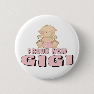 Bóton Redondo 5.08cm Camiseta Gigi Nova e Orgulhosa