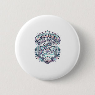 Bóton Redondo 5.08cm Camiseta Gráfica Estilo Retro Unicórnio Alcançador