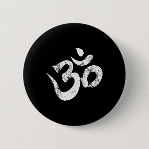 Bóton Redondo 5.08cm Camiseta Hindu Om Camiseta Hinduísmo Camiseta Yoga