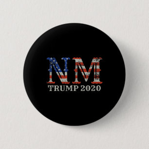 Bóton Redondo 5.08cm Camiseta Novo México Reeleição Trump Eleitor Orgul