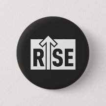 Camiseta Preta Limpa Tipográfica de Elevação Rise